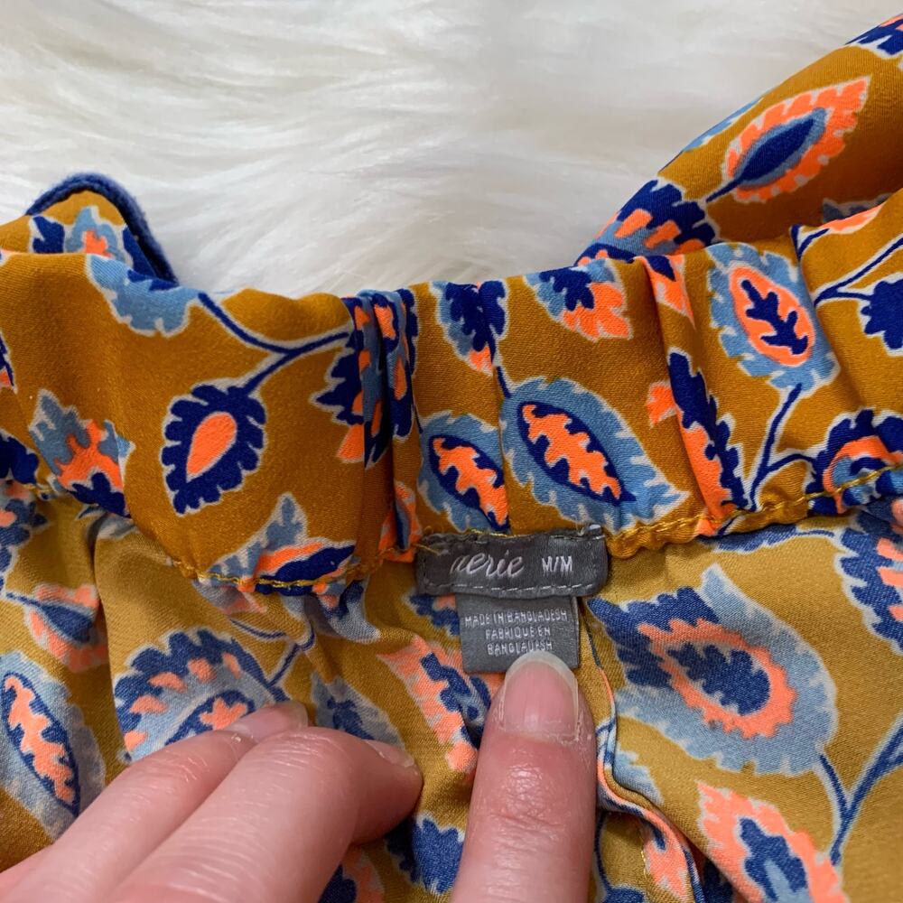 Aerie colorful paisley print drawstring waist lounge shorts - Picture 7 of 7